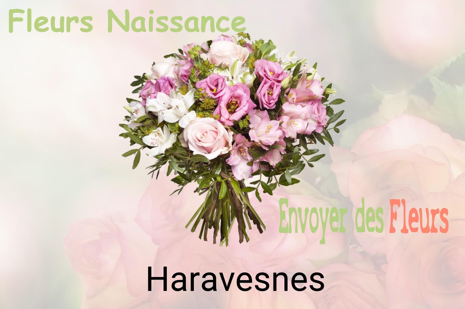 Bouquet de fleurs de naissance livré à Haravesnes